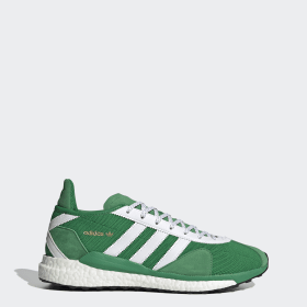 bright green adidas trainers