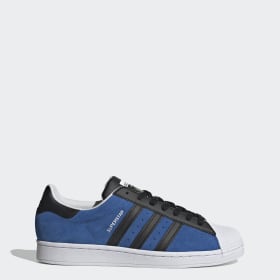 all blue adidas superstar