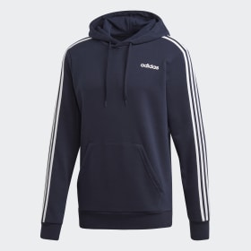 Performance Essentials Hoodies | adidas AT adidas Essentials 3 Stripes Full Zip French Terry Blaue