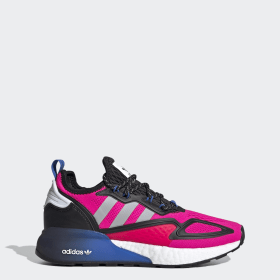 adidas neon pink shoes