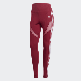 Red leggings athletic on sale