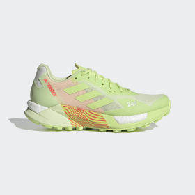 adidas - Terrex Agravic Ultra Trail Running Shoes Almost Lime / Pulse Lime / Turbo GZ9038