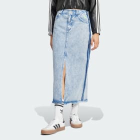 adidas originals kseniaschnaider denim maxi skirt women originals women originals-picture-25