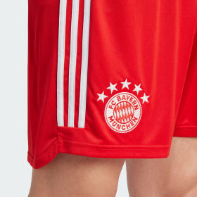 Red adidas store cycling shorts