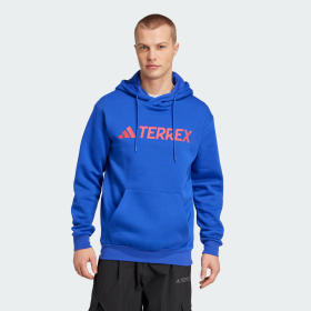 Polerón Con Capucha Terrex Multi Logo Grande Azul Hombre Terrex
