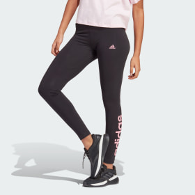 Calzas Essentials Logo Tiro Alto Negro Mujer Sportswear