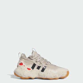 AdidasYouth Basketball Beige Trae Young 3 Basketball Shoes