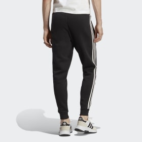 plain black adidas joggers