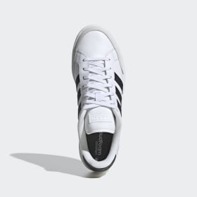 adidas white and black tennis shoes