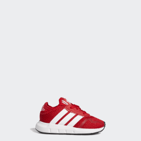 adidas red kids shoes