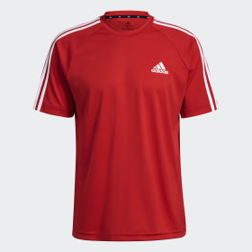 Camiseta Aeroready Sereno 3 Tiras Rojo Hombre Training