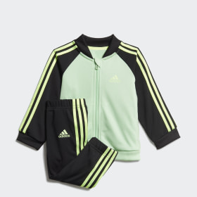 green adidas tracksuit kids