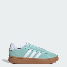 Zapatillas Adidas Grand Court Alpha Cloudfoam Lifestyle Comfort Turquesa Mujer Sportswear