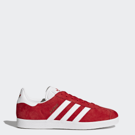 tenis gazelle rojos