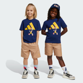 Conjunto De Polera Y Shorts Adidas X Disney Mickey Mouse Niños Azul Niño Sportswear