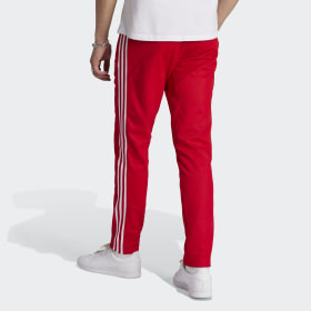 Adidas sweats cheap red