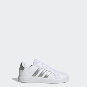Adidas Sportswear Zapatillas adidas Grand Court Lifestyle para Tenis con Cordones Blanco Nino Sportswear Ofertitas