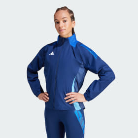 Chaqueta Tiro 24 Competition All-Weather Azul Mujer Fútbol