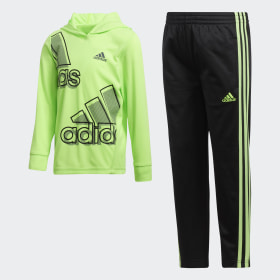 bright green adidas tracksuit