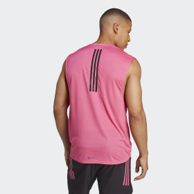 Pink adidas shirt mens sale