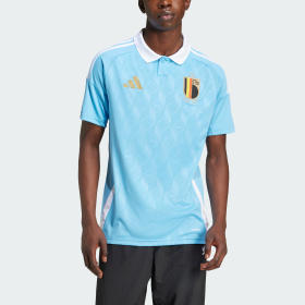 Camiseta Visitante Bélgica 24 Azul Hombre Fútbol