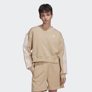 beige adidas sweatshirt