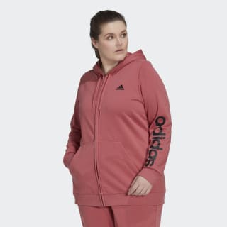 Saturate Step Entrance adidas Essentials Logo Full-Zip Hoodie (Plus Size) - Red | Women's  Lifestyle | adidas US