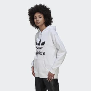 Dormitorio foro Sábana Adicolor Trefoil Hoodie - White | women lifestyle | adidas US