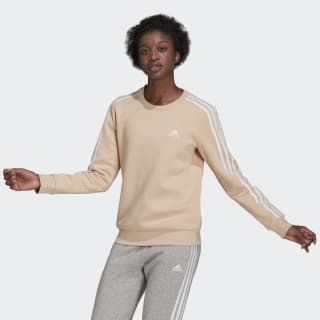 adidas Essentials 3-Stripes Fleece Sweatshirt - Black | GS1344 | adidas US