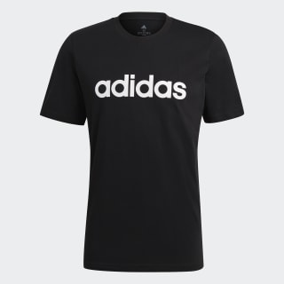 Camiseta Essentials Embroidered Logo Negro adidas | adidas España
