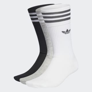 adidas Crew Socks (3 Pairs) in Black and White | adidas UK