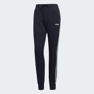 white adidas pants with blue stripes