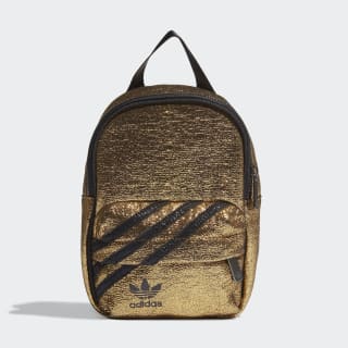 black and gold mini backpack