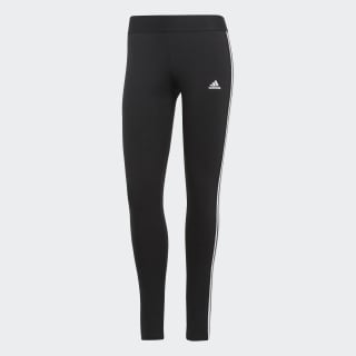 adidas LOUNGEWEAR Essentials 3-Stripes Leggings - Black | Women's ...