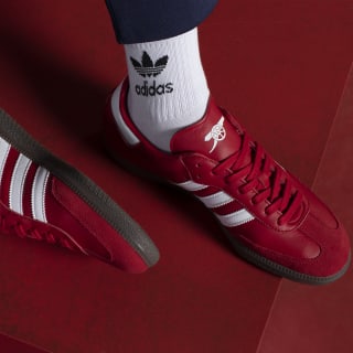 There is a trend Christ bring the action adidas Samba Arsenal Shoes - Red | Unisex Lifestyle | adidas US