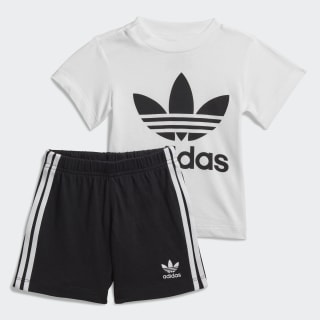 adidas Trefoil Shorts Tee Set - White | kids lifestyle | adidas US