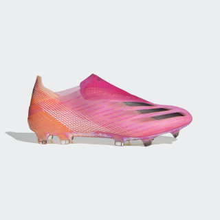 Pink and white adidas boots Clearance