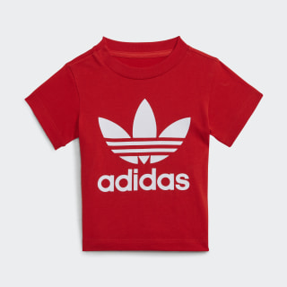 Adidas trefoil tee red clearance