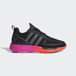 zx flux adidas black and pink
