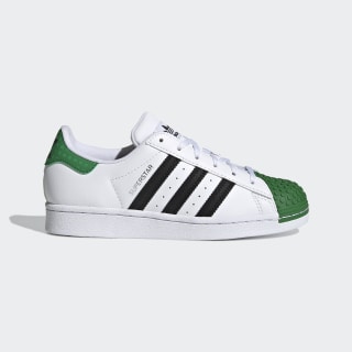 black and green adidas superstar