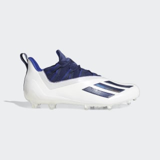 Navy and white football cleats clearance