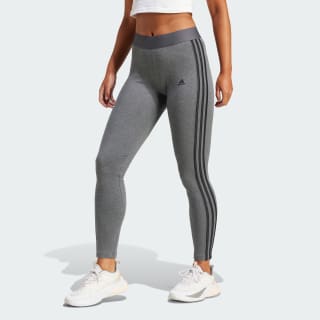 LOUNGEWEAR Essentials 3-Stripes Leggings - Black | adidas