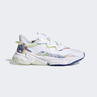 adidas ozweego white solar green