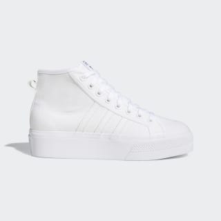 adidas nizza platform white leather