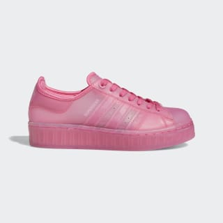 adidas superstar pink glitter