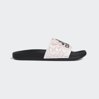 adidas adilette floral slides black