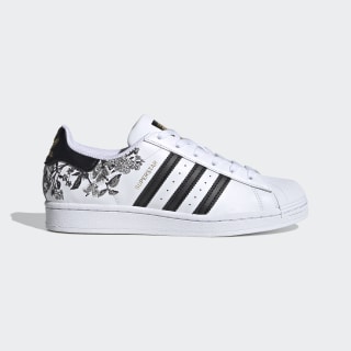 adidas superstar womens white and gold
