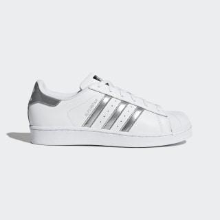 white adidas with colorful stripes