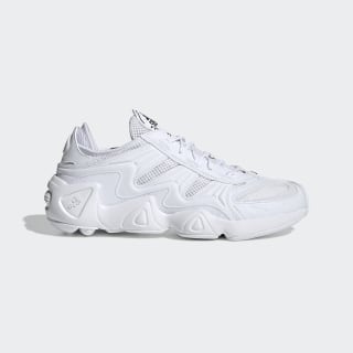 adidas originals yung fyw salvation sneakers in triple white