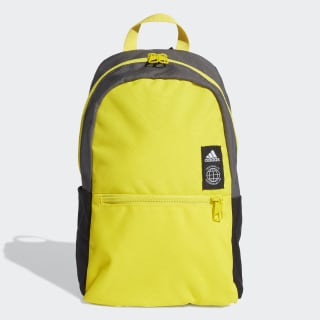 grey and yellow backpack